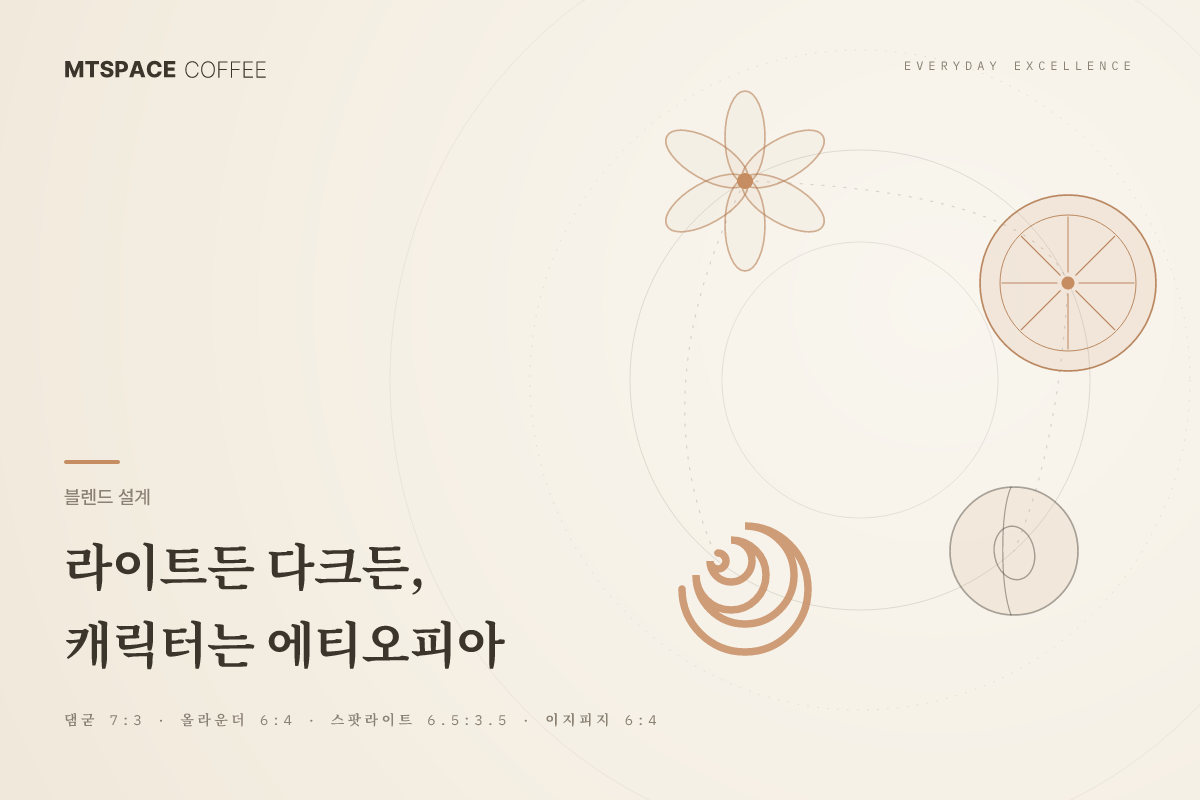 라이트든 다크든, 캐릭터는 에티오피아 — 왜 우리 블렌드는 에티오피아가 베이스인가